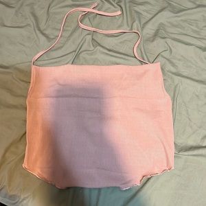 Open back Tan SHEIN Croptop